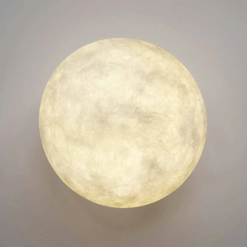 Modern wall lamp In-es.artdesign A. Moon in nebulite Viadurini