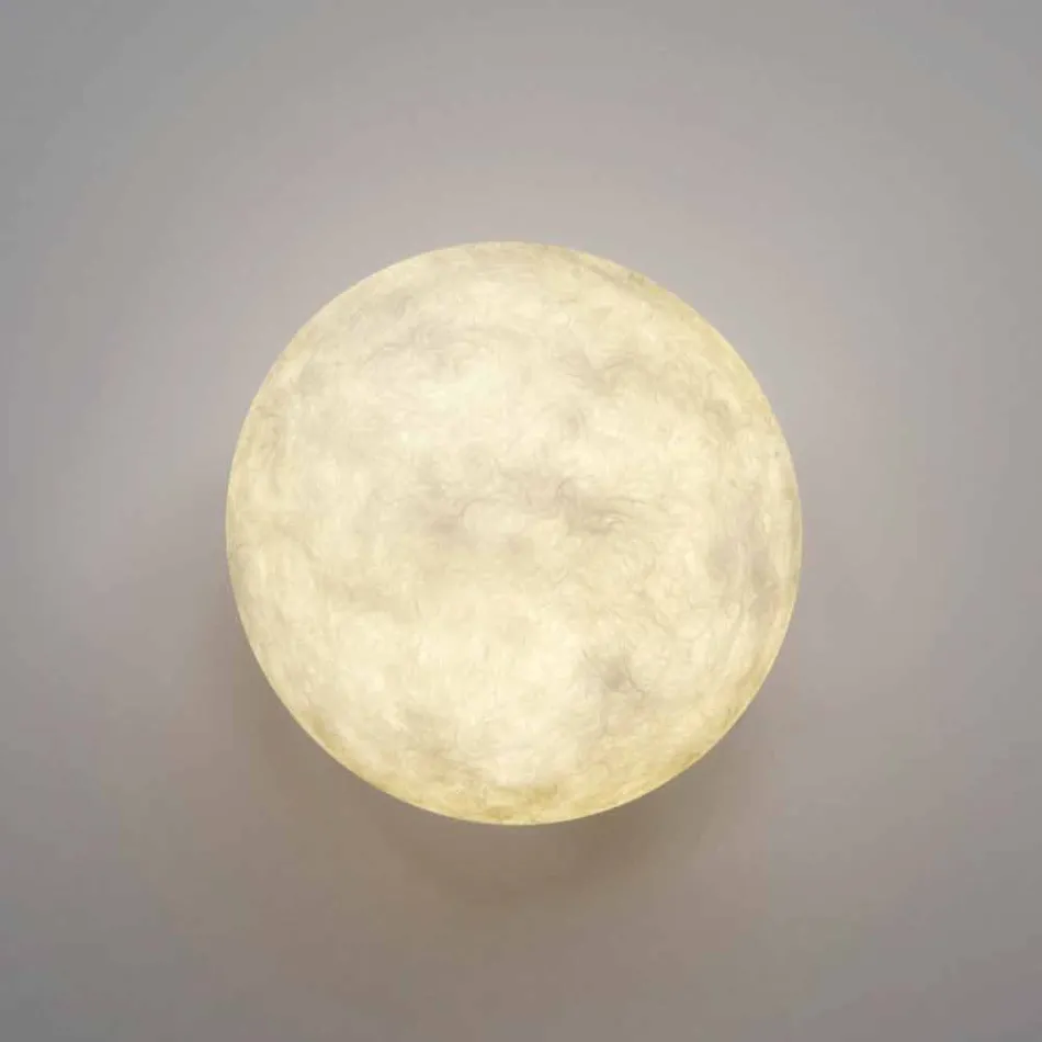 Modern wall lamp In-es.artdesign A. Moon in nebulite Viadurini