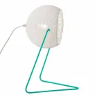 Modern table lamp In-es.artdesign Trama T1 handmade cotton Viadurini