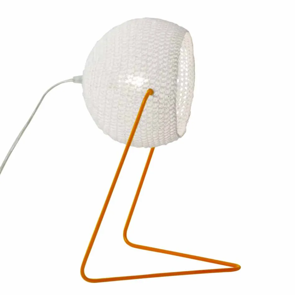 Modern table lamp In-es.artdesign Trama T1 handmade cotton Viadurini