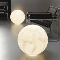 Modern spherical table lamp In-es.artdesign Floor Moon nebulite