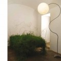 Modern white floor lamp nebulite In-es.artdesign Luna H210cm