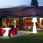 Modern outdoor lamp Slide Pivot bright white made in Italy Viadurini