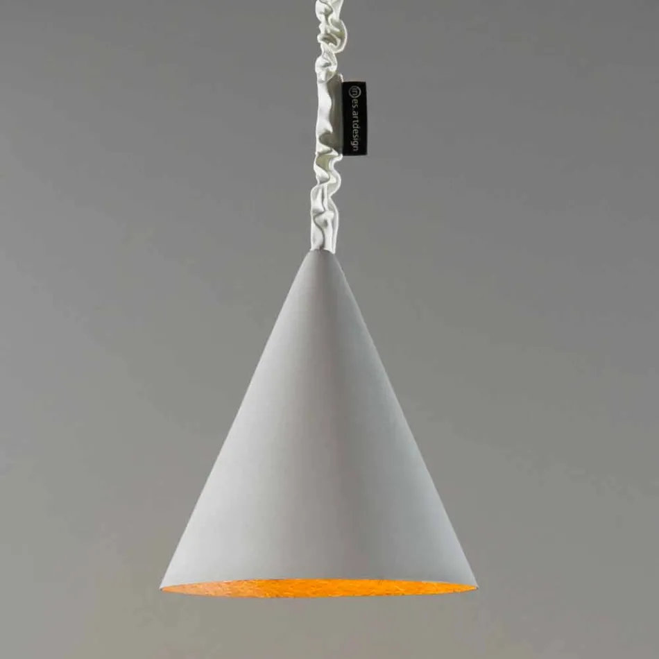 Modern suspended lamp In-es.artdesign Jazz Cement cement finish Viadurini