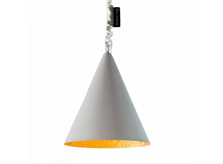 Modern suspended lamp In-es.artdesign Jazz Cement cement finish Viadurini