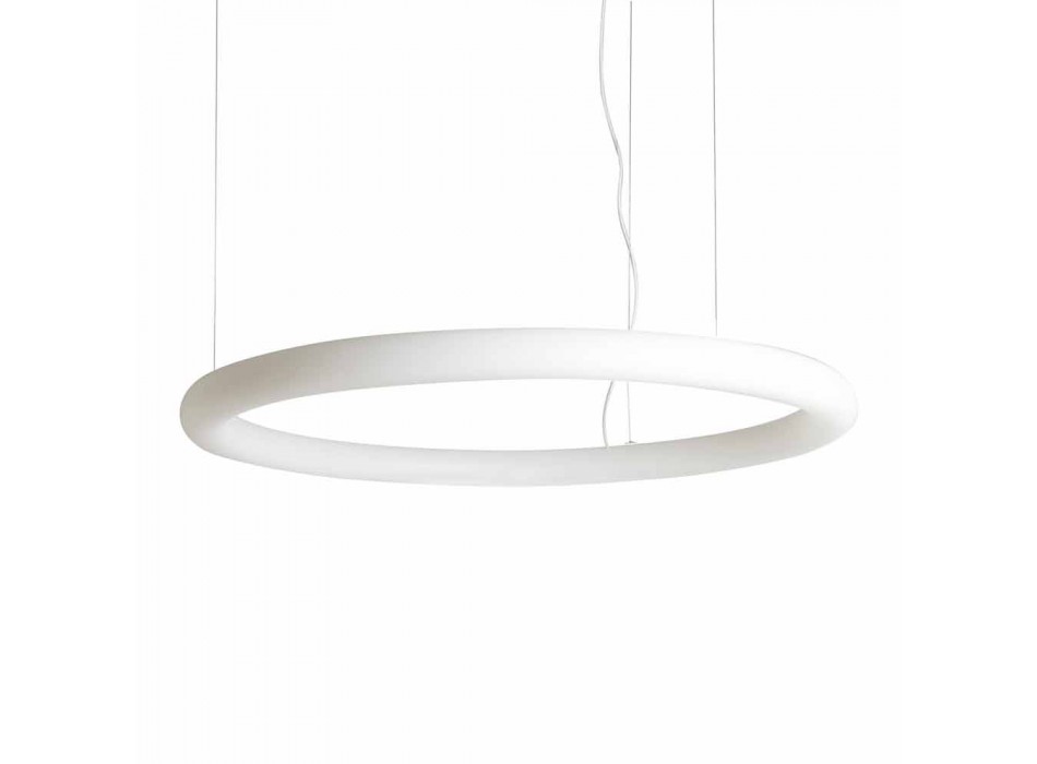 Modern Round Suspension Lamp in Polyethylene Made in Italy - Slide Giotto Viadurini