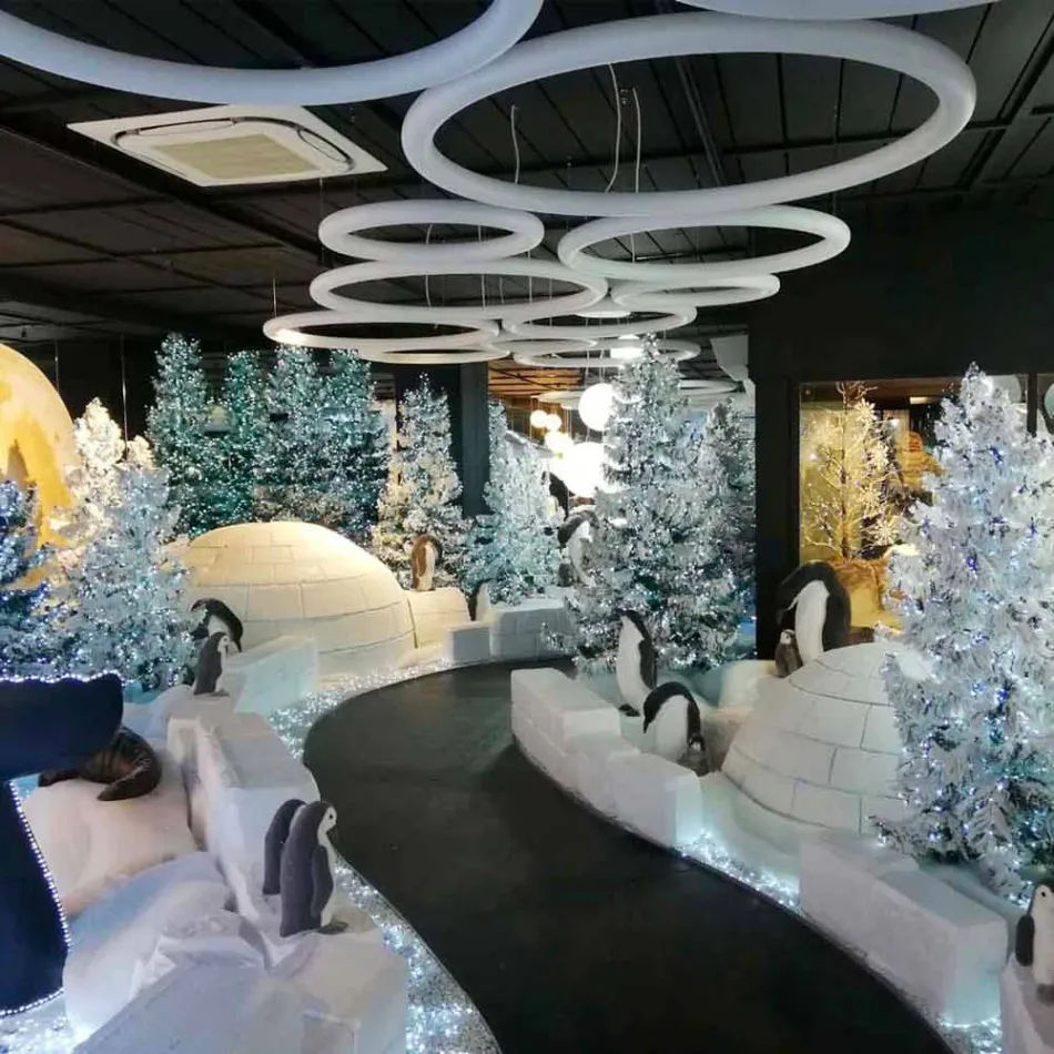 Modern Round Suspension Lamp in Polyethylene Made in Italy - Slide Giotto Viadurini