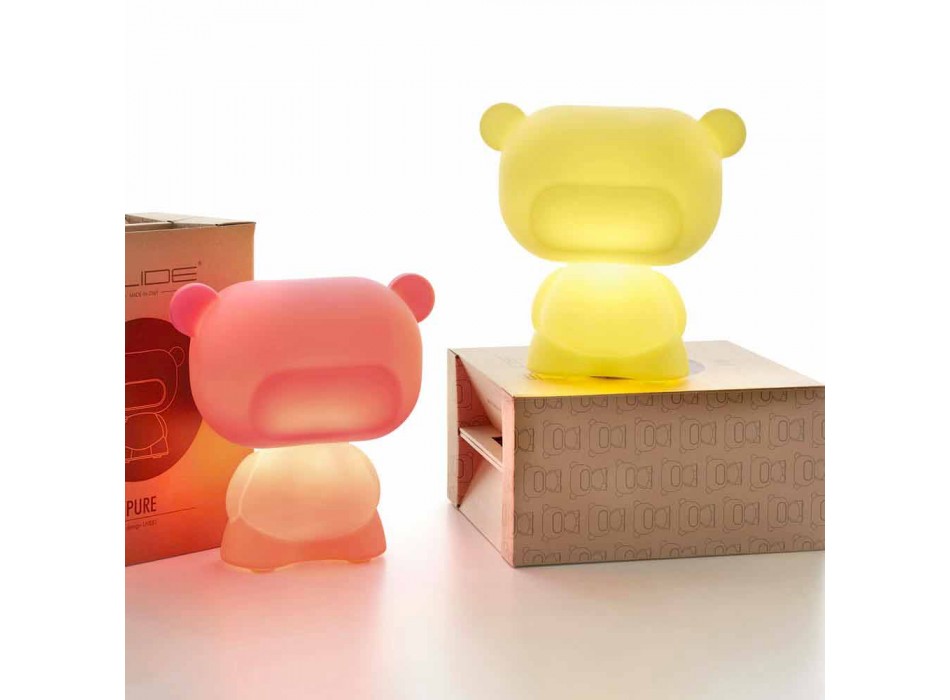 Slide Pure colored table lamp bear made in Italy