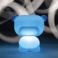 Bright bear-shaped table lamp Slide Pure, produced 100 % in Italy