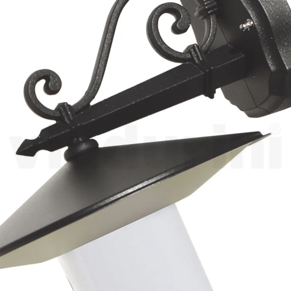 Outdoor Lamp in Anthracite Gray Aluminum Made in Italy - Belen Viadurini