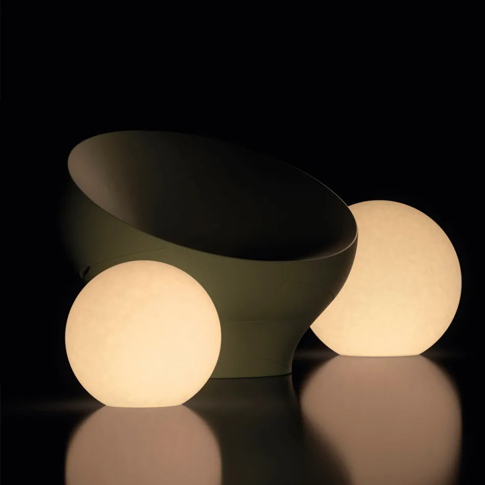 Calipso - Sphere-Shaped Indoor Lamp in Polyethylene Made in Italy Viadurini