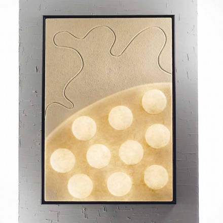 Modern wall lamp / picture design In-es.artdesign Ten Moons nebulite Viadurini