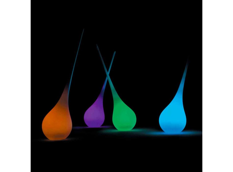 RGB Floor Lamp Vase of Decoration with Plastic Design - Ampoule by Myyour Viadurini