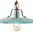 lamp metal latch country and Evelyn pottery craft Viadurini