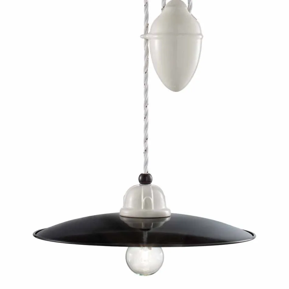 Lamp and down handmade ceramics Melissa Ferroluce Viadurini