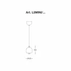 Modern Hanging Lamp in Ceramic Made in Italy - Lustrini L5 Aldo Berrnardi Viadurini