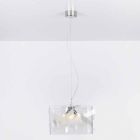 Lamp suspension 3 lights methacrylate specrall diam.75 cm Nicole Viadurini