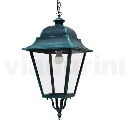 Outdoor Suspension Lamp in Aluminum and Glass Made in Italy - Bonaria Viadurini