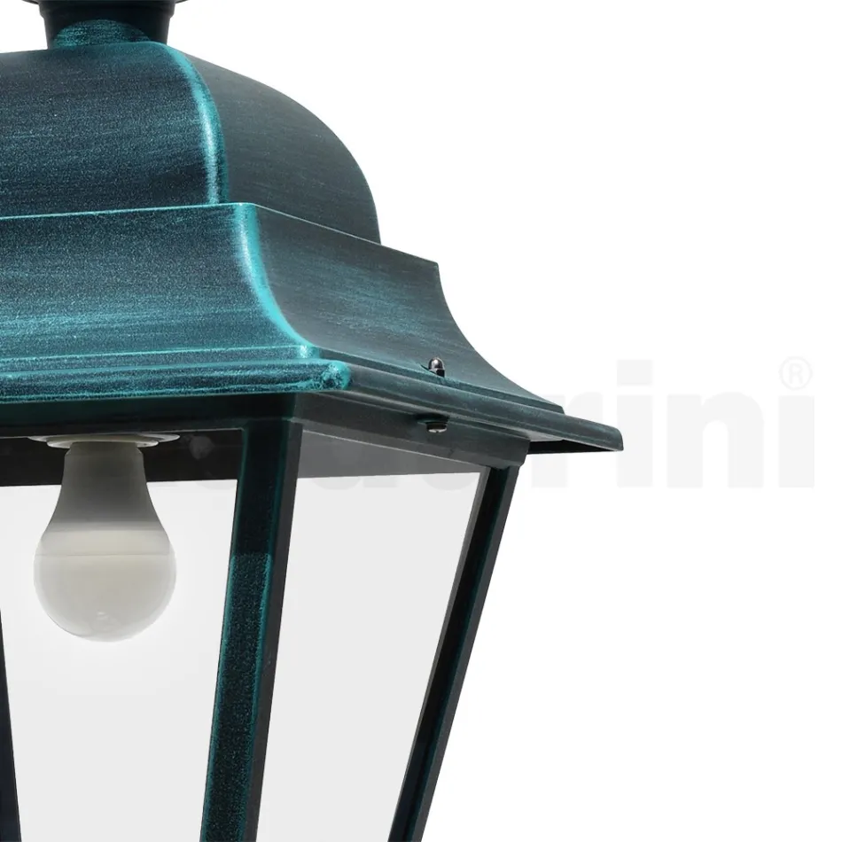 Outdoor Suspension Lamp in Aluminum and Glass Made in Italy - Bonaria Viadurini