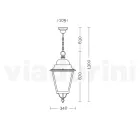 Outdoor Suspension Lamp in Aluminum and Glass Made in Italy - Bonaria Viadurini