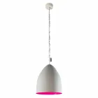 Suspension lamp In-es.artdesign Flower S Cement concrete finish Viadurini