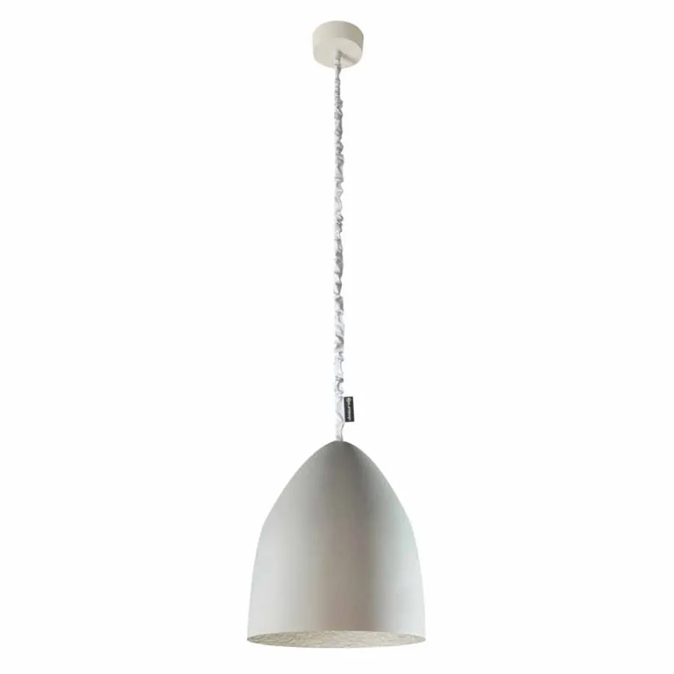 Suspension lamp In-es.artdesign Flower S Cement concrete finish Viadurini