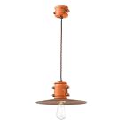 Suspension Lamp in Iron and Industrial Handmade Ceramic - Urban Viadurini