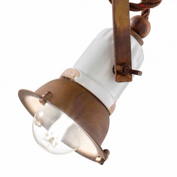 adjustable pendant lamp ceramic and metal Alayna Ferroluce