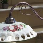 Hanging Lamp 2 Lights in Handmade Ceramic with Passanastri - Naples Viadurini
