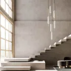 Suspended Lamp with 1, 3 or 6 Lights in Brass Modern Design - Typha by Il Fanale Viadurini