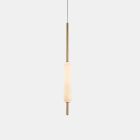 Suspended Lamp with 1, 3 or 6 Lights in Brass Modern Design - Typha by Il Fanale Viadurini