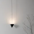 Suspended Lamp in Black Aluminum Wire and Large Design Cone - Mercado Viadurini