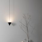 Suspended Lamp in Black Aluminum Wire and Large Design Cone - Mercado Viadurini