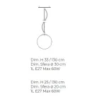 Handcrafted Suspended Lamp in Blown White Venice Glass - Snow Viadurini