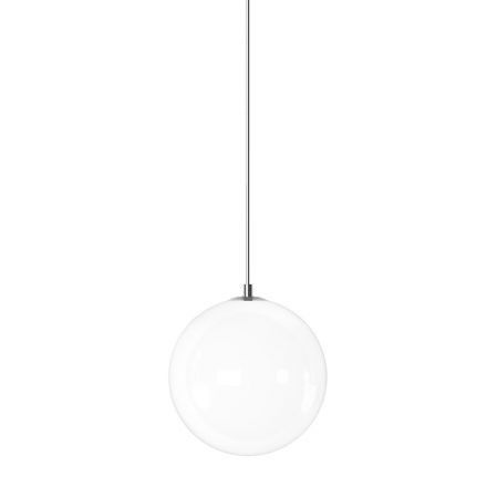 Handcrafted Suspended Lamp in Blown White Venice Glass - Snow Viadurini