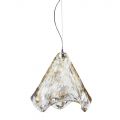 Handcrafted Suspended Lamp in Blown Venetian Glass 35 46 cm - Mary
