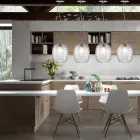 Handcrafted Suspended Lamp in Blown Venetian Glass - Cloe Balloton Viadurini