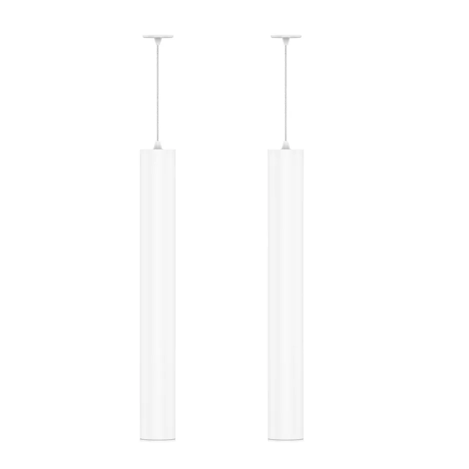 Suspended Recessed Lamp in White or Black Aluminum, 2 Pieces - Rebolla Viadurini