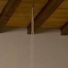 Suspended / floor lamp made of brass and wool made in Italy Evita Viadurini