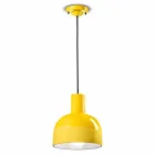 Retro Style Suspension Lamp in Ceramic Made in Italy - Ferroluce Caxixi Viadurini