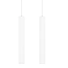 Decorative Suspended Lamp in White or Black Aluminum, 2 Pieces - Rebolla Viadurini