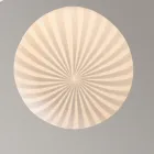 Round Design Hanging Lamp in White Filigree Glass - Caravan Viadurini