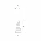 Design Suspended Lamp Made of Italy Made in Italy - Cervino Aldo Bernardi Viadurini