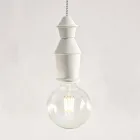 Suspended Lamp of Ceramic Design - Fate by Aldo Bernardi Viadurini