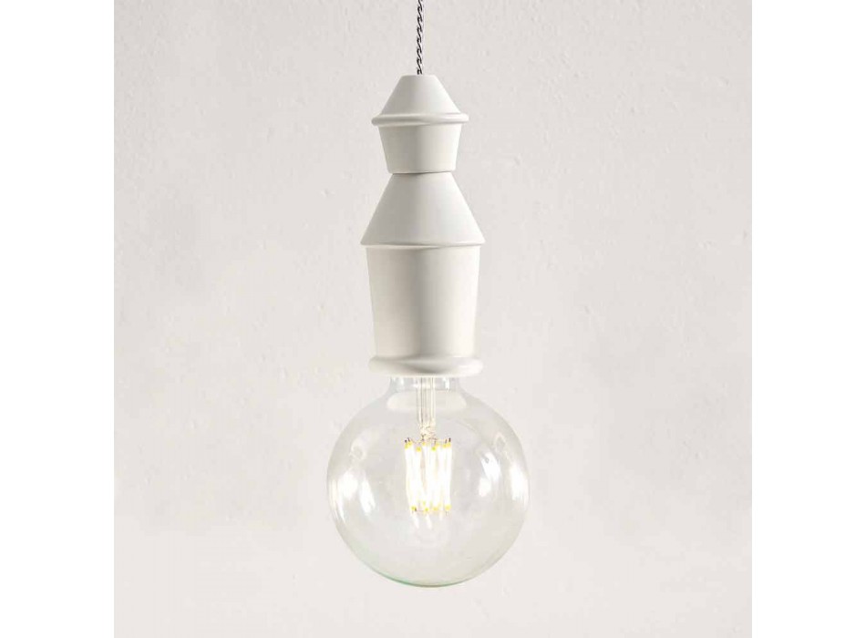 Suspended Lamp of Ceramic Design - Fate by Aldo Bernardi Viadurini