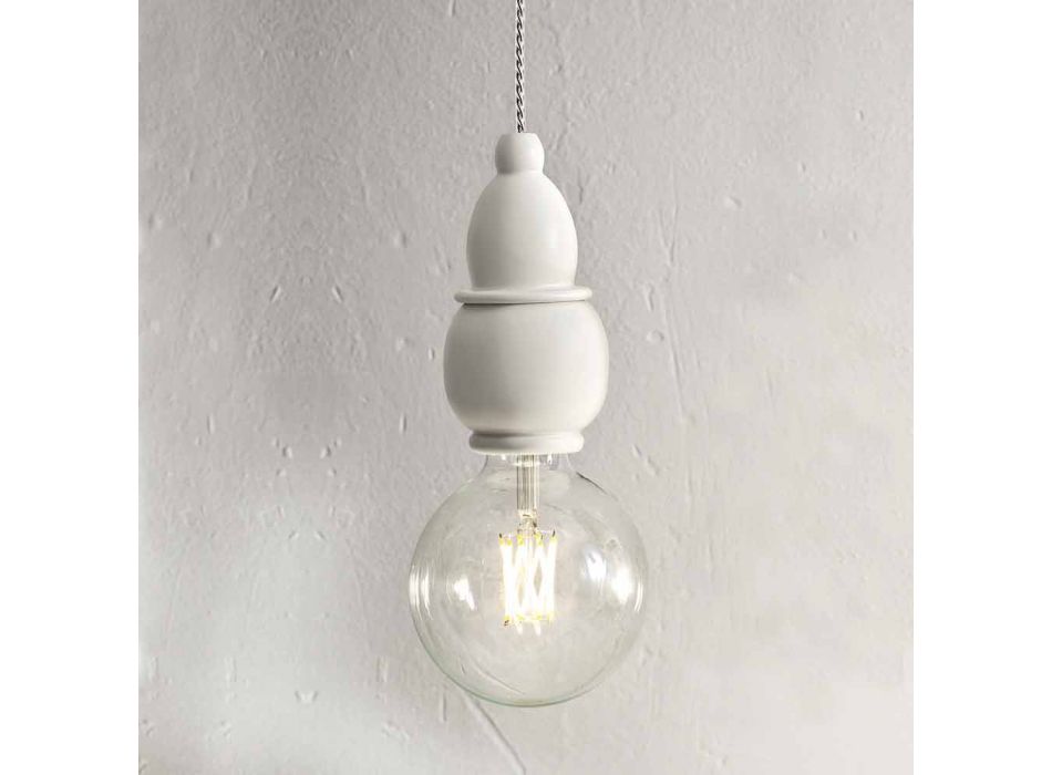 Suspended Ceramic Lamp with E27 Socket - Fate Aldo Bernardi Viadurini