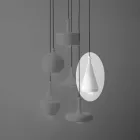 Suspended Lamp in Design Ceramics - Lustrini L2 Aldo Bernardi Viadurini