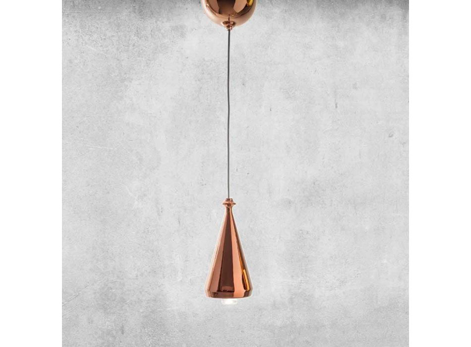 Suspended Lamp in Design Ceramics - Lustrini L2 Aldo Bernardi Viadurini