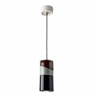 Suspended lamp in brass and modern colored ceramic made in Italy Asia Viadurini