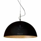 Suspended lamp in resin In-es.artdesign Mezza Luna Modern blackboard Viadurini